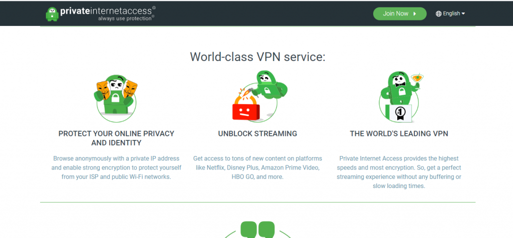 VPN-service van wereldklasse